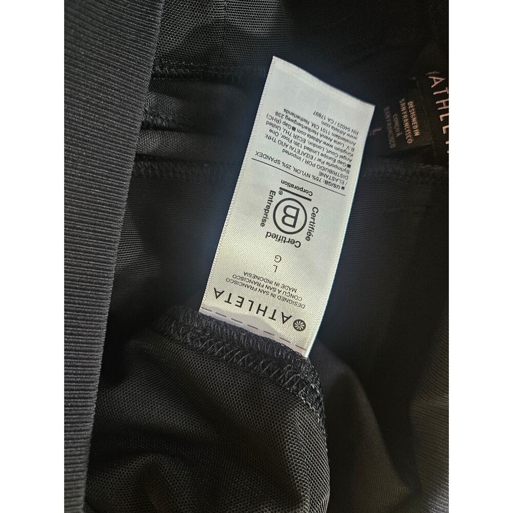 Athleta Venice High Rise Wide Leg Pants Black Stretch Womens Size Large - Picture 13 of 13